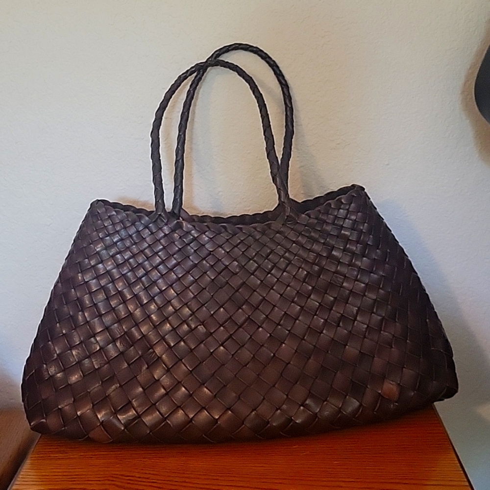 Dragon Diffusion Santa Croce Big Dark Brown Bag